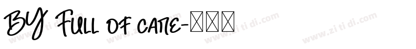 BY Full of care字体转换